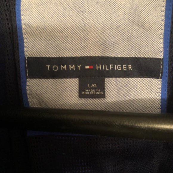 MENS TOMMY HILFIGER BLUE WINDBREAKER SAILING ZIP UP JACKET - Picture 4 of 8